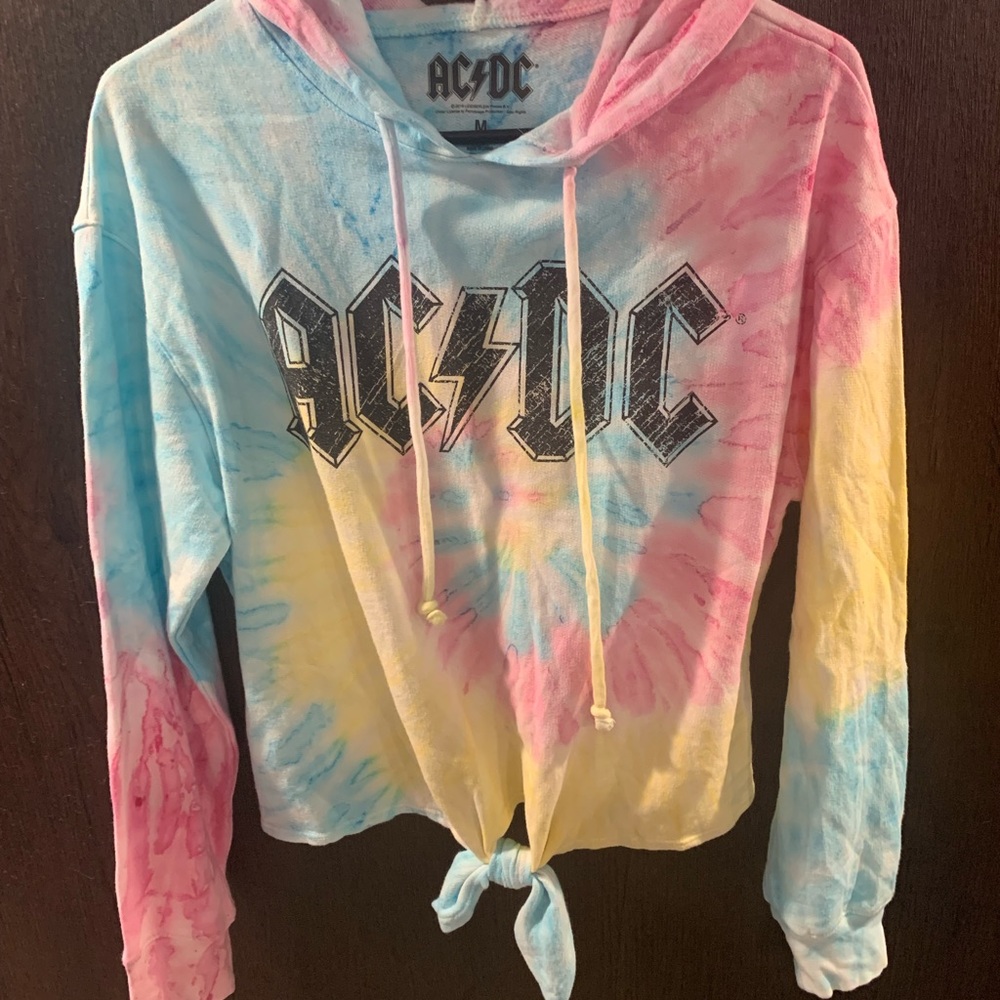 AC/DC Cropped Hoodie